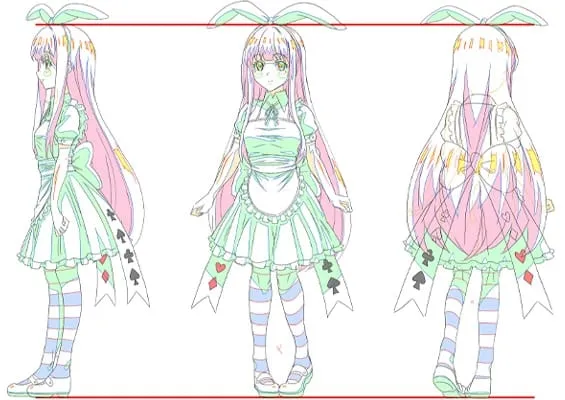 Inilah Gambar Cuplikan Otogibanashi no Onigokko Episode 2: Alice in Wonderland