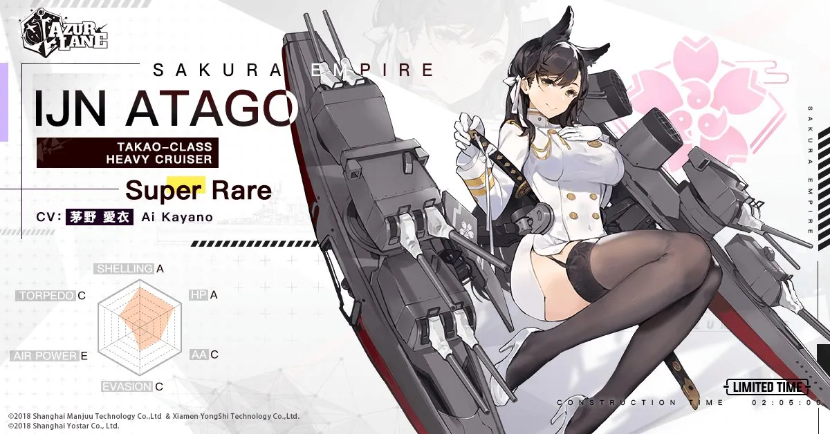 Atago: Heavy Cruiser yang Elegan dari Azur Lane