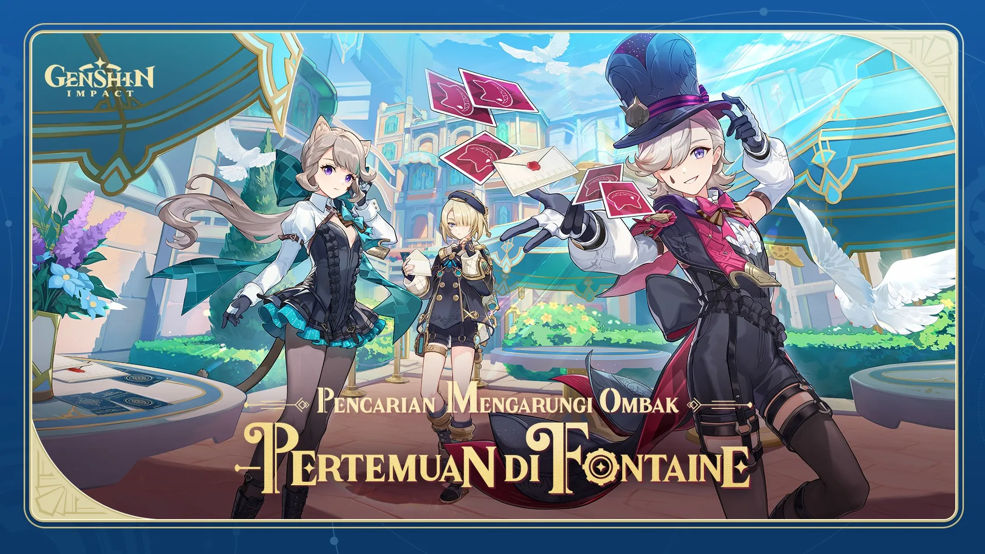 Pameran Seni Game Genshin Impact Memperlihatkan Proses Pembuatan Bangsa Fantasi Baru Fontaine Melalui Lebih Dari 100 Sketsa dan Konsep Desain