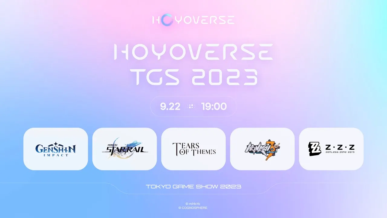 HoYoverse Akan Hadir di Tokyo Game Show 2023 Dengan Lima Game Populer!