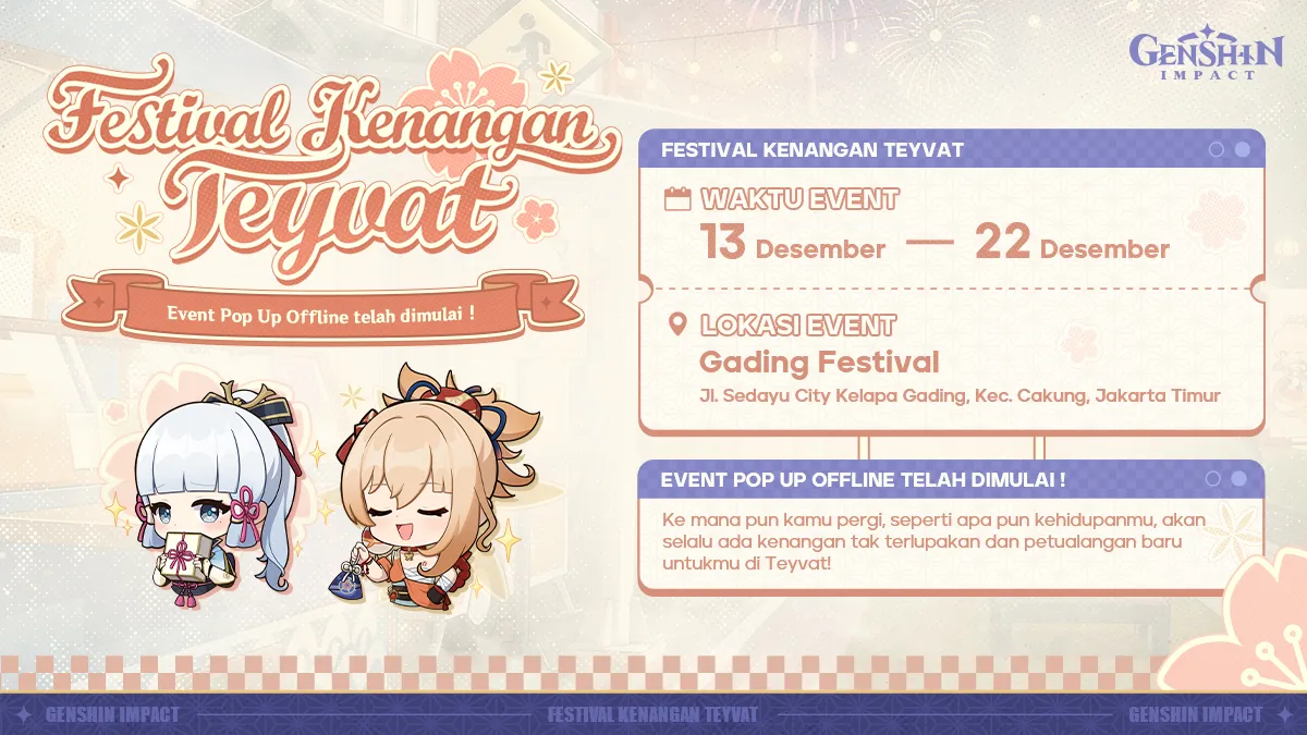 Genshin Impact Akan Adakan ‘Festival Kenangan Teyvat’ untuk Fans di Indonesia