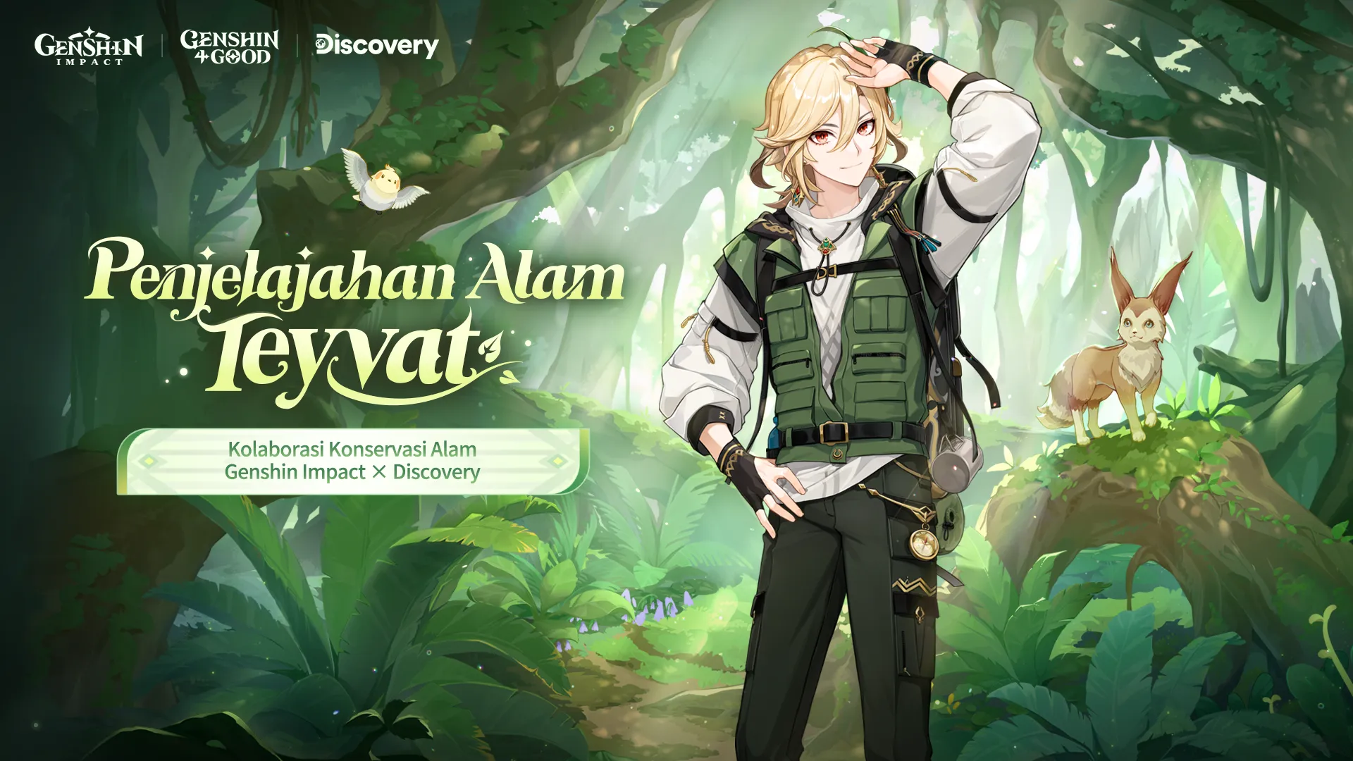 Genshin Impact dan Discovery Channel Mengumumkan Kolaborasi Konservasi Alam Mereka Melalui Sebuah Dokumenter Pendek dan Serangkaian Acara